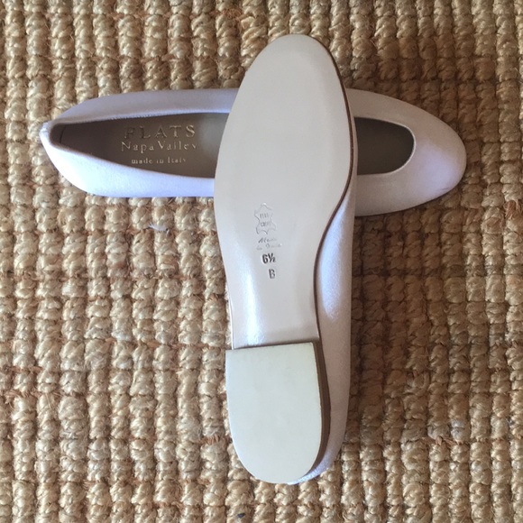 Unused white satin wedding flats by "Flats" - Picture 4 of 5